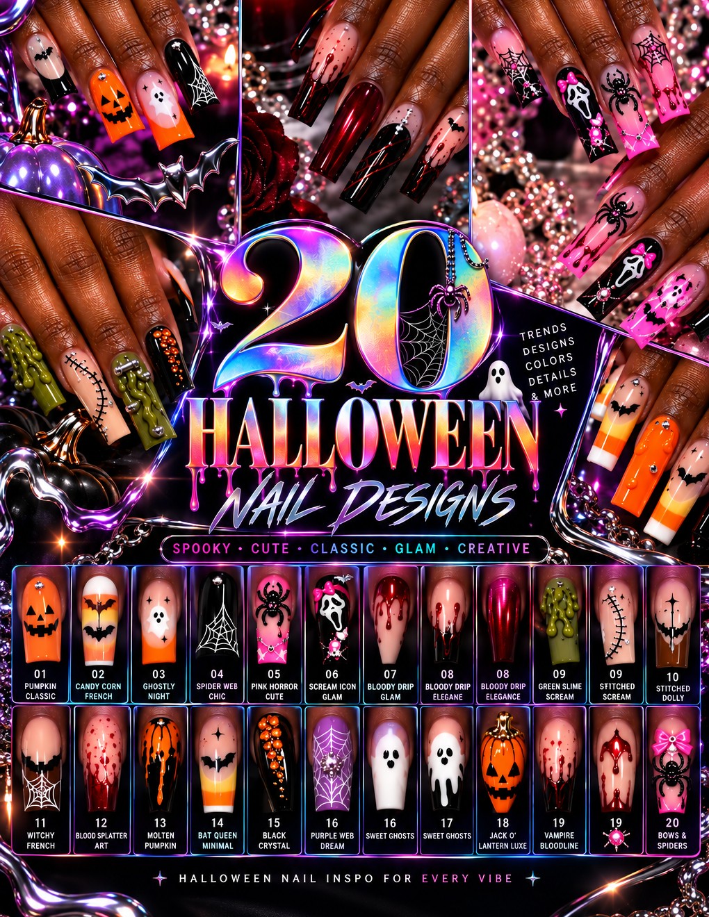 20 Halloween Nail Designs cover